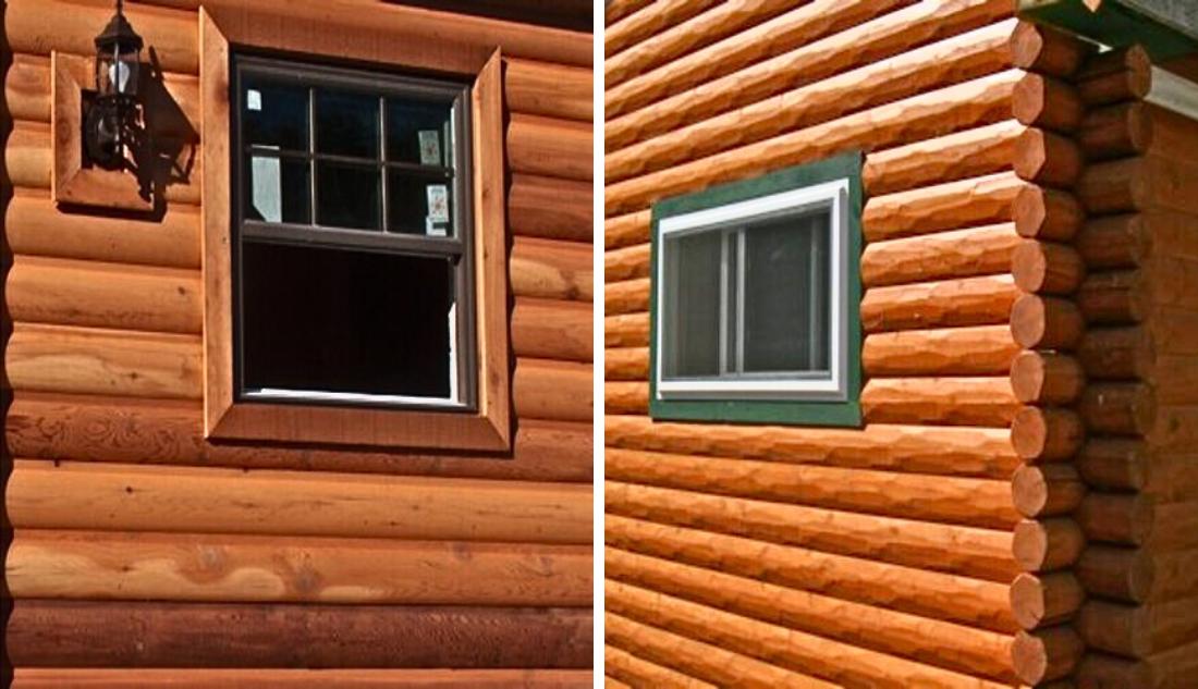 Smooth Log Siding vs Rough Hewn Log Siding